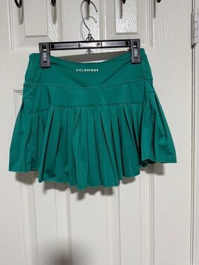 GOLDHINGE WWomen's Emerald Green Pleated Active Skirt size S